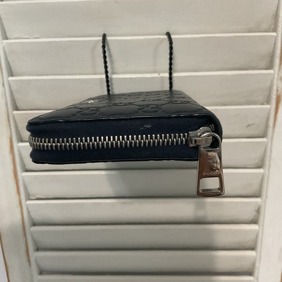 Gucci Wallet GG Logo Navy - Picture 4 of 14